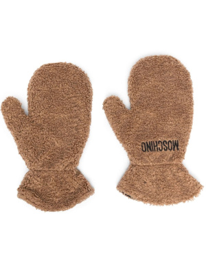 

Logo-embroidered slip-on gloves, Moschino Logo-embroidered slip-on gloves