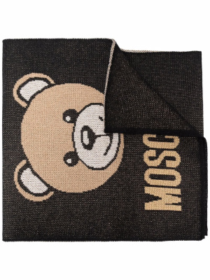 

Teddy bear-print scarf, Moschino Teddy bear-print scarf