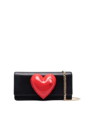 

Insufflated-heart clutch bag, Moschino Insufflated-heart clutch bag