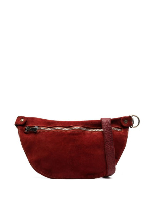 

Zip-fastening suede belt bag, Guidi Zip-fastening suede belt bag