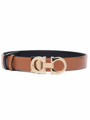 

Gancini-buckle reversible belt, Ferragamo Gancini-buckle reversible belt