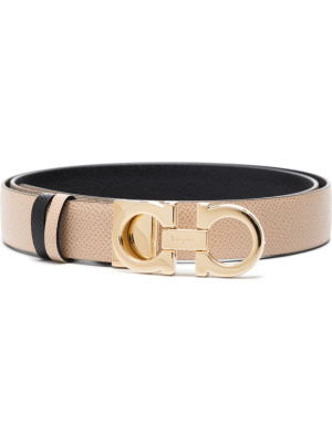 

Gancini-buckle reversible belt, Ferragamo Gancini-buckle reversible belt