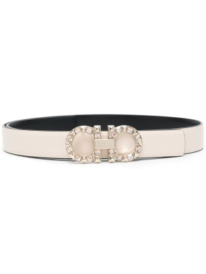 

Gancini-buckle leather belt, Ferragamo Gancini-buckle leather belt