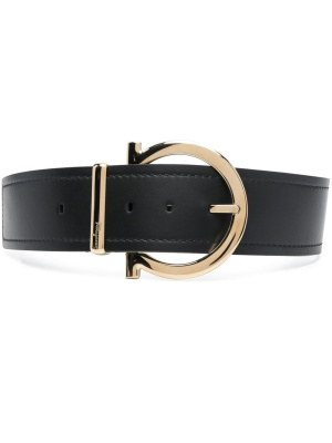 

Gancini-buckle leather belt, Ferragamo Gancini-buckle leather belt