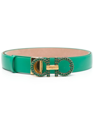 

Embellished Gancini belt, Ferragamo Embellished Gancini belt
