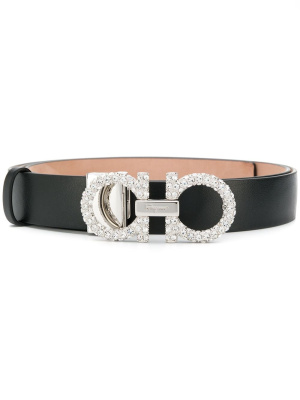 

Embellished Gancini belt, Ferragamo Embellished Gancini belt