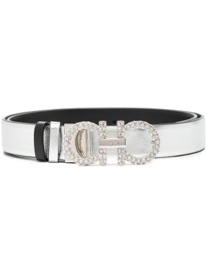 

Rhinestone buckle belt, Ferragamo Rhinestone buckle belt