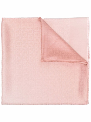 

Gancini-jacquard wool-silk scarf, Ferragamo Gancini-jacquard wool-silk scarf