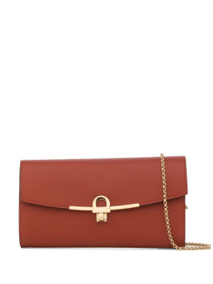 

Gancini-buckle leather mini bag, Ferragamo Gancini-buckle leather mini bag
