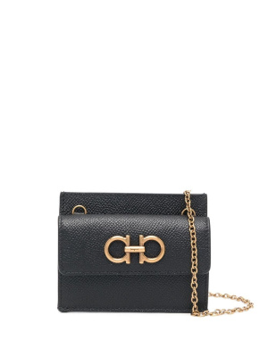 

Logo-plaque leather purse, Ferragamo Logo-plaque leather purse