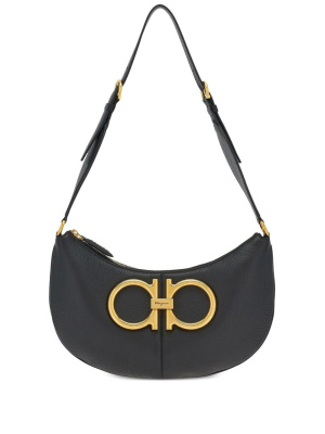 

Gancini-plaque shoulder bag, Ferragamo Gancini-plaque shoulder bag