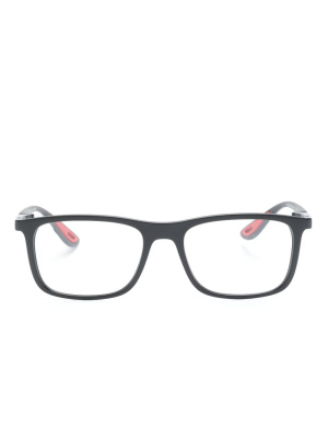 

X Ferrari Scuderia rectangle-frame glasses, Ray-Ban X Ferrari Scuderia rectangle-frame glasses
