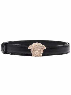 

La Medusa crystal-buckle belt, Versace La Medusa crystal-buckle belt