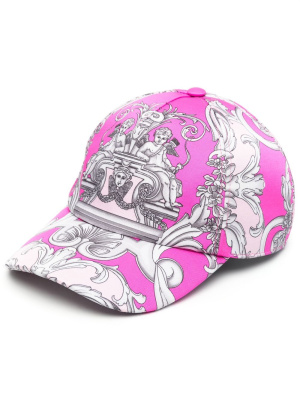 

Baroque-print cap, Versace Baroque-print cap