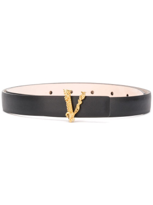

Logo buckle belt, Versace Logo buckle belt