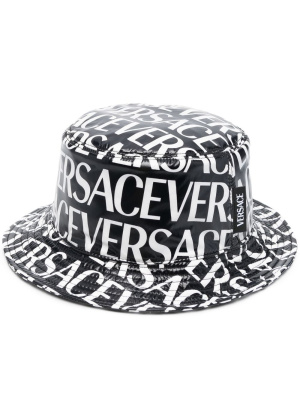

Logo-print bucket hat, Versace Logo-print bucket hat
