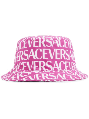 

Logo-print bucket hat, Versace Logo-print bucket hat