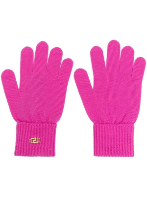 

Greca-plaque wool-blend gloves, Versace Greca-plaque wool-blend gloves