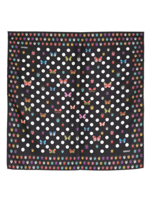 

Butterflies printed silk foulard, Versace Butterflies printed silk foulard