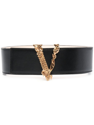 

Virtus leather belt, Versace Virtus leather belt