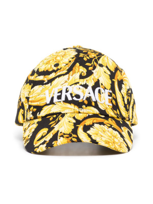 

Barocco pattern-print cap, Versace Barocco pattern-print cap