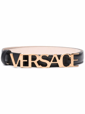 

Lettering logo buckle belt, Versace Lettering logo buckle belt