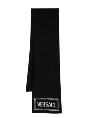 

Intarsia-knit logo scarf, Versace Intarsia-knit logo scarf