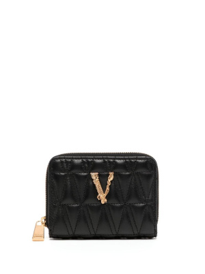 

Leather zip around wallet, Versace Leather zip around wallet