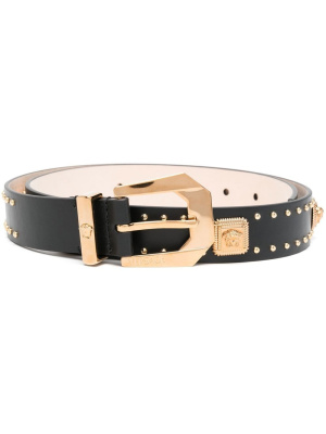 

Studded leather belt, Versace Studded leather belt