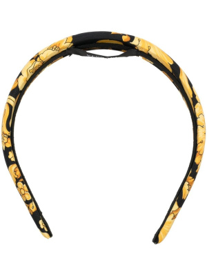 

Barocco-print hairband, Versace Barocco-print hairband