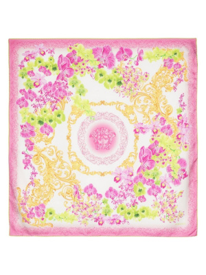 

Barocco-print silk scarf, Versace Barocco-print silk scarf