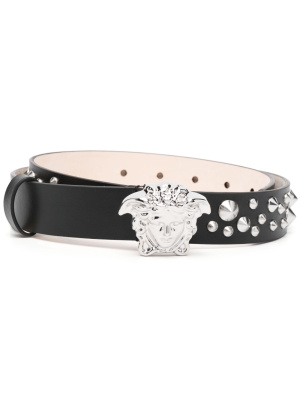 

Medusa studded belt, Versace Medusa studded belt