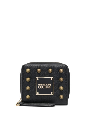 

Logo-plaque stud-detail purse, Versace Jeans Couture Logo-plaque stud-detail purse