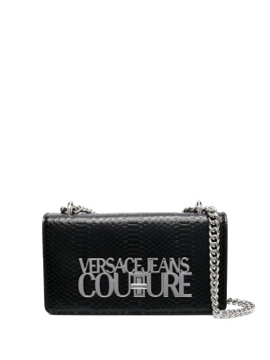

Logo-plaque crocodile-effect crossbody bag, Versace Jeans Couture Logo-plaque crocodile-effect crossbody bag