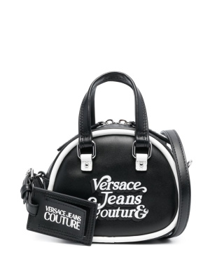 

Logo-appliqué faux-leather bag, Versace Jeans Couture Logo-appliqué faux-leather bag