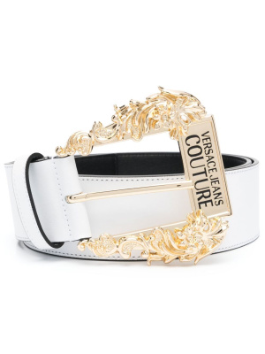 

Logo-detail leather belt, Versace Jeans Couture Logo-detail leather belt