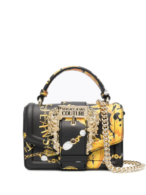 

Barocco-print faux-leather tote bag, Versace Jeans Couture Barocco-print faux-leather tote bag