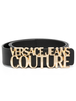 

Logo-plaque leather belt, Versace Jeans Couture Logo-plaque leather belt