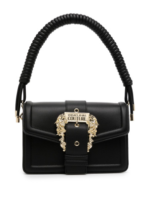 

Logo-buckle faux-leather shoulder bag, Versace Jeans Couture Logo-buckle faux-leather shoulder bag