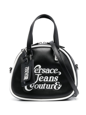 

Logo-appliqué faux-leather bag, Versace Jeans Couture Logo-appliqué faux-leather bag