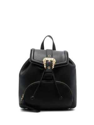 

Baroque-buckle faux-leather backpack, Versace Jeans Couture Baroque-buckle faux-leather backpack