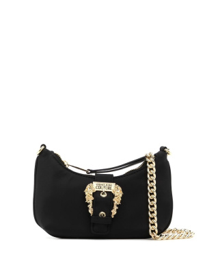 

Logo-engraved buckle shoulder bag, Versace Jeans Couture Logo-engraved buckle shoulder bag