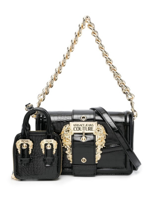 

Baroque-buckle shoulder bag, Versace Jeans Couture Baroque-buckle shoulder bag