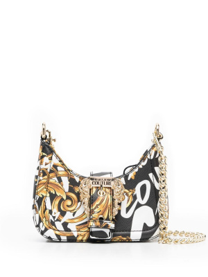 

Logo Brush Couture-print shoulder bag, Versace Jeans Couture Logo Brush Couture-print shoulder bag