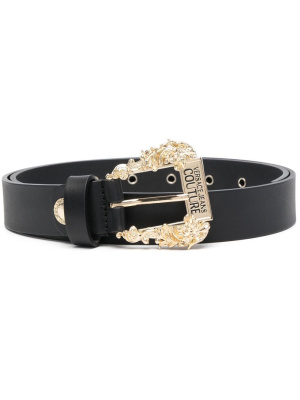 

Baroque-buckle leather belt, Versace Jeans Couture Baroque-buckle leather belt