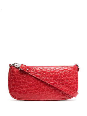 

Embossed-leather shoulder bag, BY FAR Embossed-leather shoulder bag