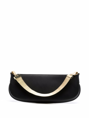 

Zip-up curved tote bag, BY FAR Zip-up curved tote bag