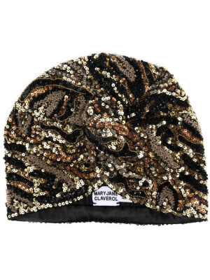 

Jameela sequin-embellished turban, MaryJane Claverol Jameela sequin-embellished turban