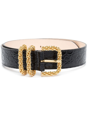 

Katina crocodile-effect belt, BY FAR Katina crocodile-effect belt