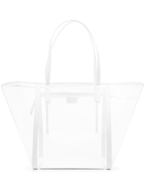 

Contrasting-trim tote bag, BY FAR Contrasting-trim tote bag